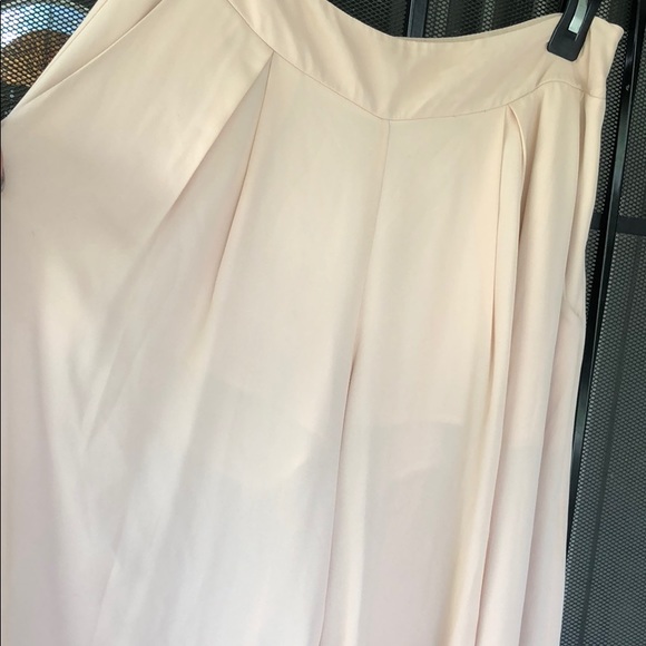 Pale Pink Wide Leg Pants - Picture 3 of 7